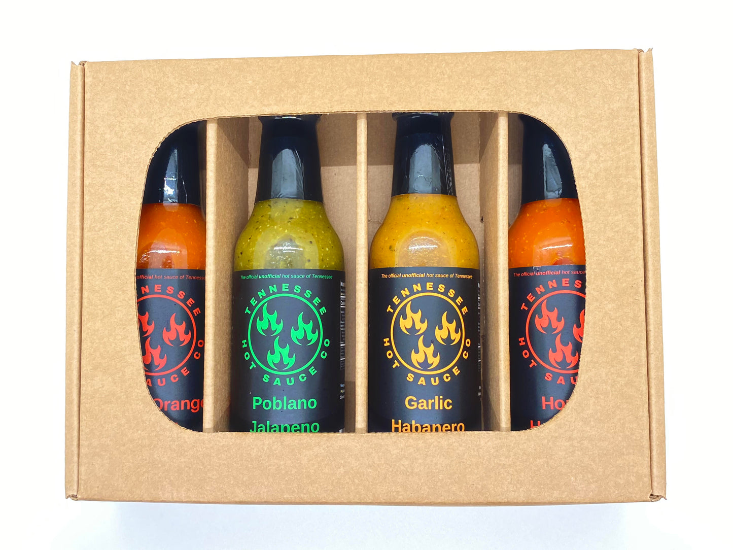 Four Hot Sauce Gift Box: Quartet of Fire