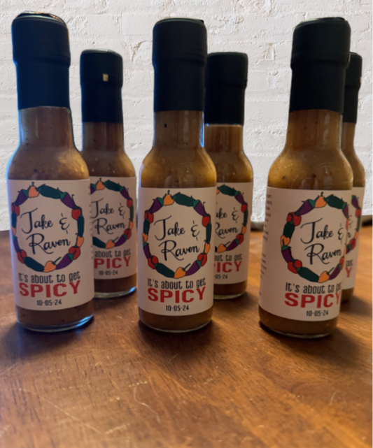 Custom label 3oz Hot sauce of choice