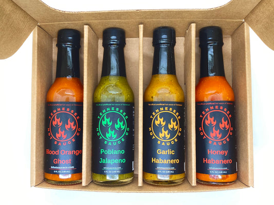 Four Hot Sauce Gift Box: Quartet of Fire