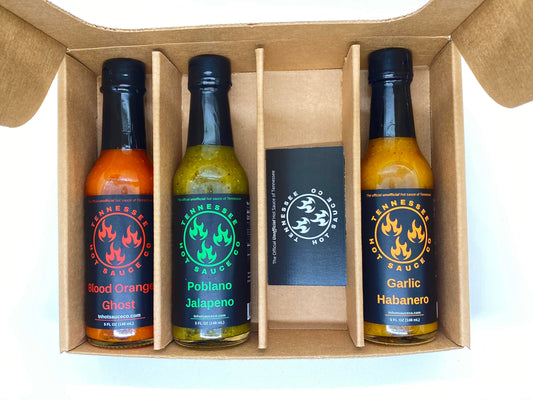 3 Bottle Hot Sauce Subscription - One Year Option